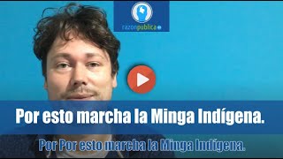 Por esto marcha la Minga indígena