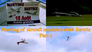 Meeting of aircraft modelers 2023 Bertrix Part 1 | 4K | Outdoor Travel