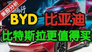 美股分析| 比亚迪 BYDDY：比特斯拉更值得买入？！#股票投资