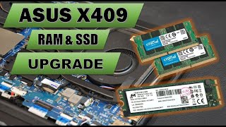 ASUS Laptop X409 Series - RAM & NVME M.2 SSD Upgrades Tutorials, ( 2024 )