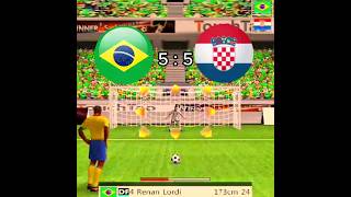 BRAZIL VS CROATIA FOOTBALL PENALTY SHOOTOUT #shorts #viral #football