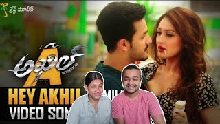 Hey akhil song | akhil akkeneni | COUPLE REACTION | BOYFRIEND GIRLFRIEND REACTION