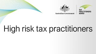 High risk tax practitioners