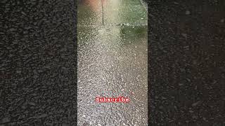 Rain on pavement