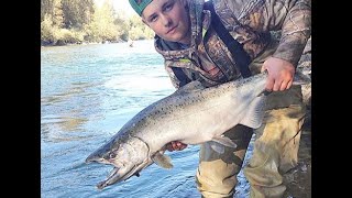 Chinook salmon fishing on the chilliwack/vedder river