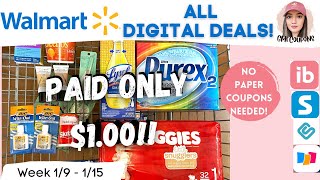 WALMART IBOTTA HAUL || Freebies + Only Paid $1.00!! (1/9-1/15)