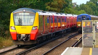 Trains at Worcester Park - 28/08/24