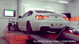 BMW F13 650xi 408HP - STAGE 1 - 520HP 800Nm - Dyno Run