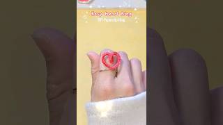 ❤️Cute Heart Ring: ✨Easy DIY with a Paperclip📎 #shorts #paperclip #ringmaking #diycrafts #craft