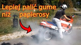 PALENIE GUMY HONDA CBR 1000F *zrobiłem to jak mistrz*