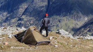 Summit Wild Camp on Buachaille Etive Beag