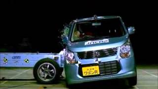 Crash Test 2012 - Suzuki Wagon R / Mazda Flair ( Side Impact) JNCAP