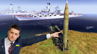 Ukrainian 9К72 SCUD Missiles destroys Russian warship