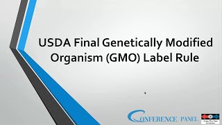 USDA Final Genetically Modified Organism (GMO) Label Rule