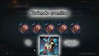 Abriendo mis cromos y hablando un ratico - llegue al Shaker - Dota 2