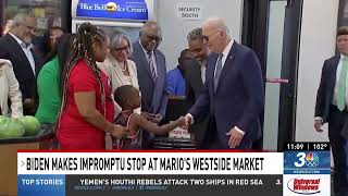 Horsford and President Biden Visit Mario's Westside Market