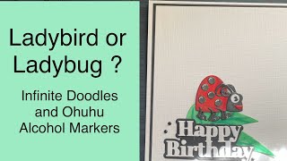 Infinite Doodles Ladybird Card #cardmaker #homemadecards