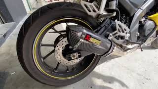 YAMAHA R15 V3 Full System Powerbomb with Akrapovic Carbon Muffler