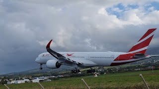 Air Mauritius A350-900 3B-NCE TakeOff RUN-MRU @AirMauriitius 19/12