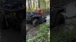 Can am 850 vs mud gone wrong #shorts #mudding #fail