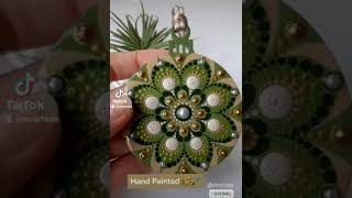 Mandala Art Christmas Tree Ornament Ready to Hang by @evartesa | #Glam #Christmas