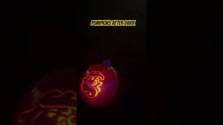 Pumpkins after dark in Milton, Ontario #nornnoyvlogs  #pumpkins #PumpkinsAfterDark