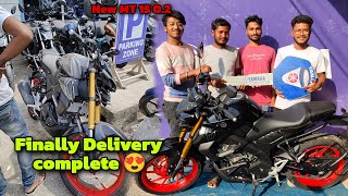 Finally Delivery ho gaya complete✅😍|| New Bike MT 15 0.2 ❤️😍 #dailyvlog #uk07rider #deliveryboy