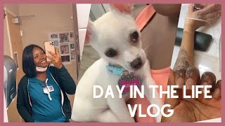 WEEK IN THE LIFE OF A NURSE | NEW PUPPY l NAILS DONE | Vlog ep 1