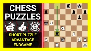 Chess Puzzles to Practice. Themes: Short puzzle, Advantage, Endgame. Learn Chess