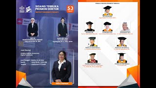 Sidang Terbuka Promosi Doktor Institut Pariwisata Trisakti - ALDA CHAIRANI (18 Juli 2024)