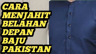 Tutorial Cara Menjahit Belahan Depan Baju Koko/Pakistan @pelitastudio1458