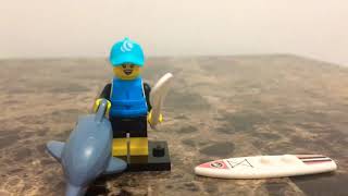 Paddle surfer from series 21 of lego