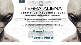 MAURO BIGLINO E ROBERTO PINOTTI in "TERRA ALIENA" - UNIVERSITA' DELLA CALABRIA - 28.11.2015