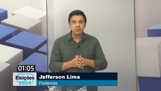 Jefferson Lima candidato a prefeitura de Belém é entrevistado pela TV Grão Pará, 17 de setembro 2024