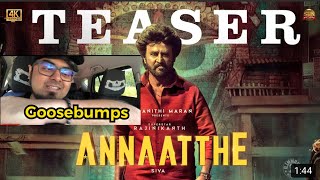 Annaatthe - Official Teaser Reaction | Rajinikanth | Sun Pictures | Siva | Nayanthara | #annaatthe