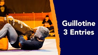 Three ways to enter the Guillotine - De Groot BJJ