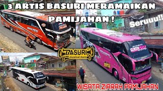 SEMUA BUS PARIWISATA MEMENUHI AREA PARKIRAN WISATA ZIARAH PAMIJAHAN DENGAN ADANYA NADA TELOLET VIRAL