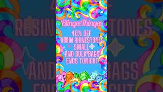 Rhinestone Sale BlingeeThingee on Etsy Ends Thursday night