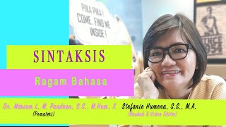 Sintaksis: Ragam Bahasa