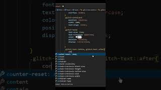 CSS Glitch Mastery: Unleashing Stunning Effects #shorts  #webdesign  #css #webdevelopment