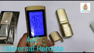 How can use universal remote for  AC remote