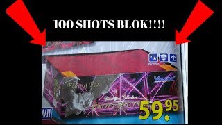 100 shots Cake Flying Fox vulcan Vuurwerk/Firework (DEMOSHOW)