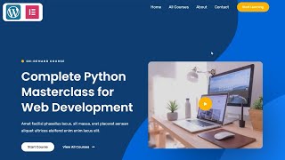 Create Online Programming Course Website In Wordpress Using Elementor