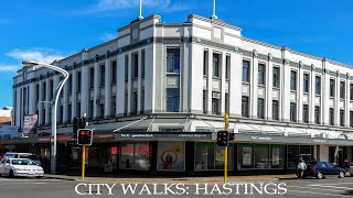 [4K] Hastings - Walking Tour, Hawkes Bay, New Zealand