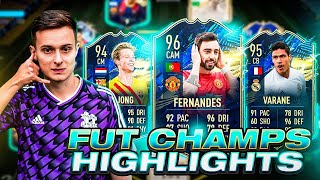 THE TOTS WEEKEND LEAGUE GRIND! FUT CHAMPS HIGHLIGHTS FIFA 21