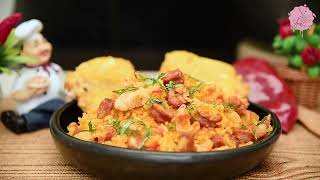 Receta de Arroz con Pollo y Chorizo - Cómo Hacer Arroz con Pollo y Chorizo Receta Paso a Paso