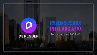 D5 Render FHD & 4K - Ryzen 9 7900X, Intel ARC A770 - Exterior