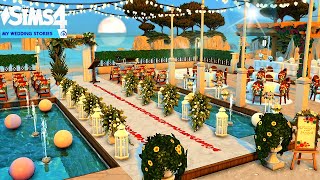 Beachy Wedding Venue!! 💍|| Sims 4 My Wedding Stories || Speed Build || No CC