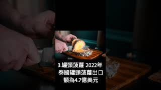 泰國有五種商品出口額冠絕全球，最後一個你一定沒想到！