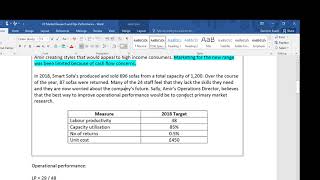 Essay on Market Research and Operational Performance